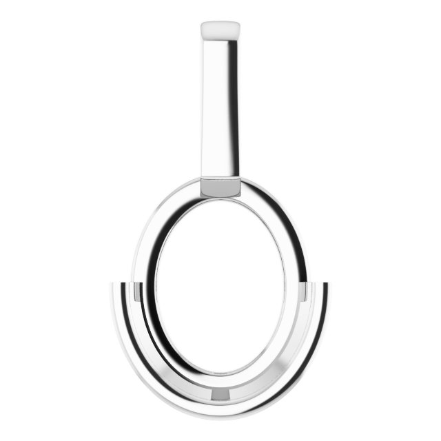 Half-Bezel Solitaire Pendant
