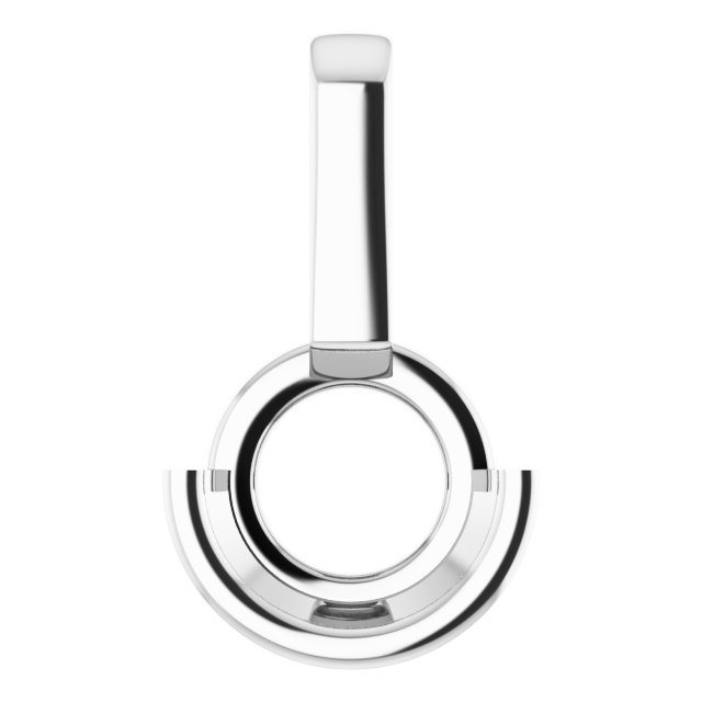 Half-Bezel Solitaire Pendant