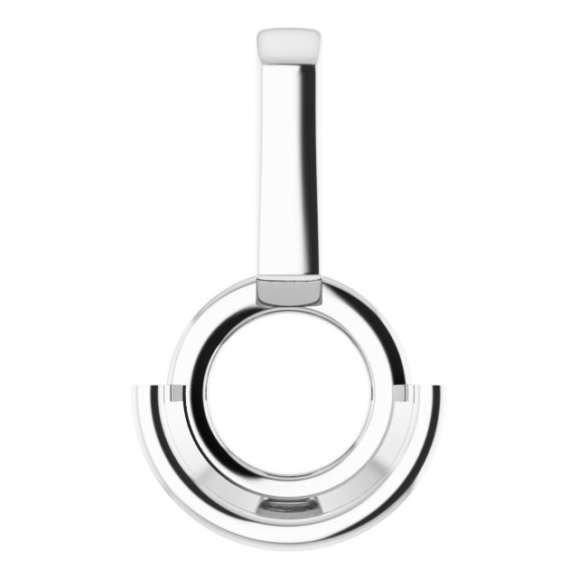 Half-Bezel Solitaire Pendant