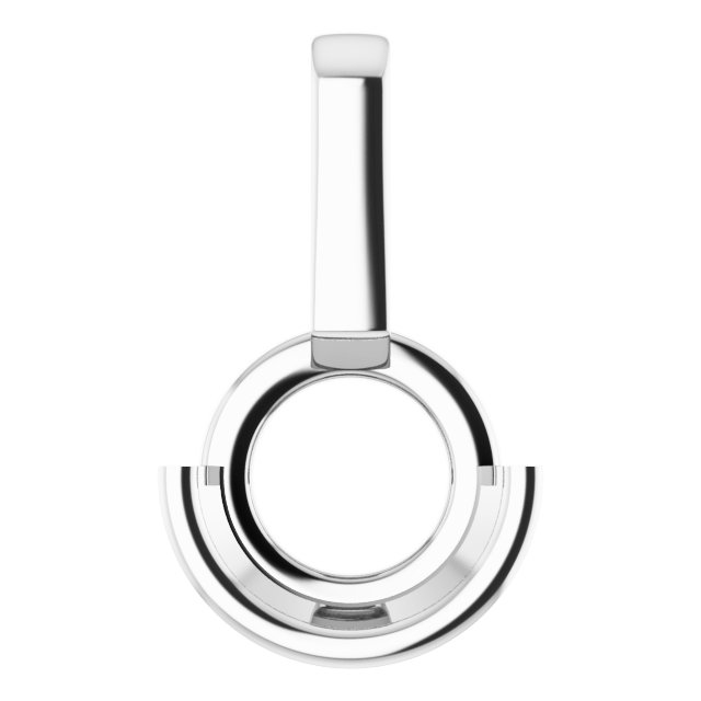 Half-Bezel Solitaire Pendant