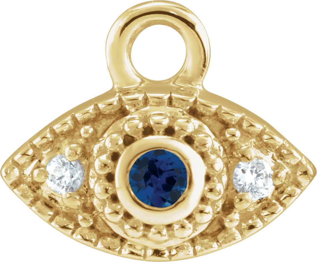 Petite Pavé® Evil Eye Dangle