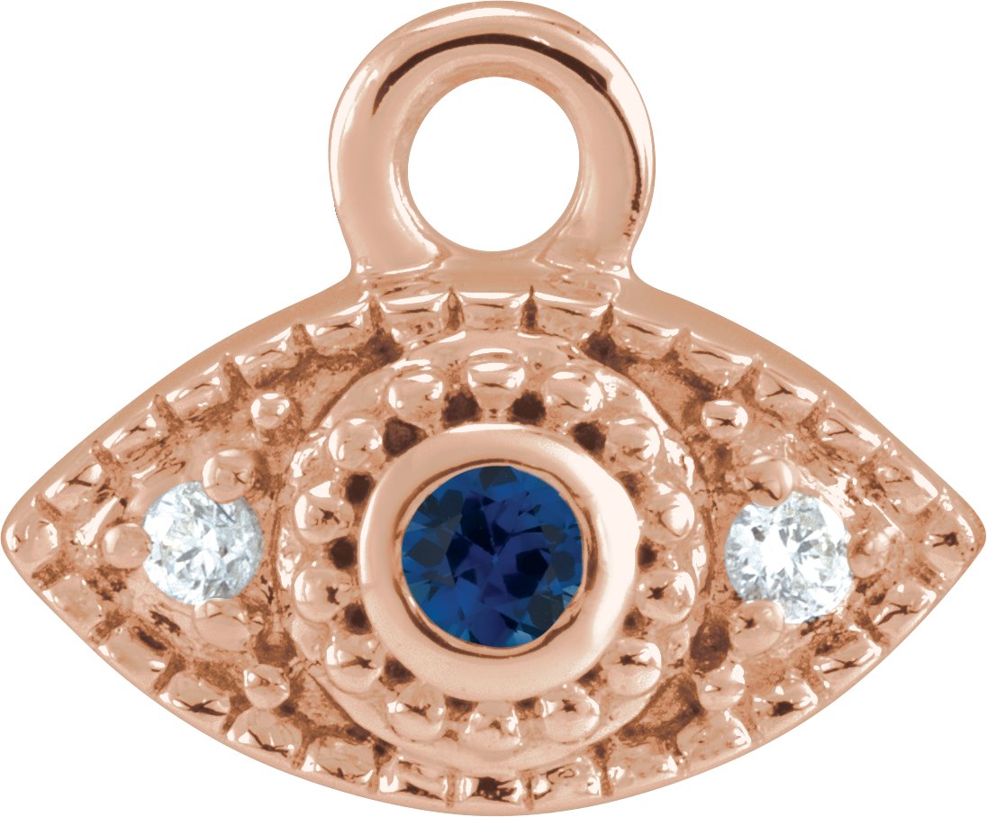 Petite Pavé® Evil Eye Dangle
