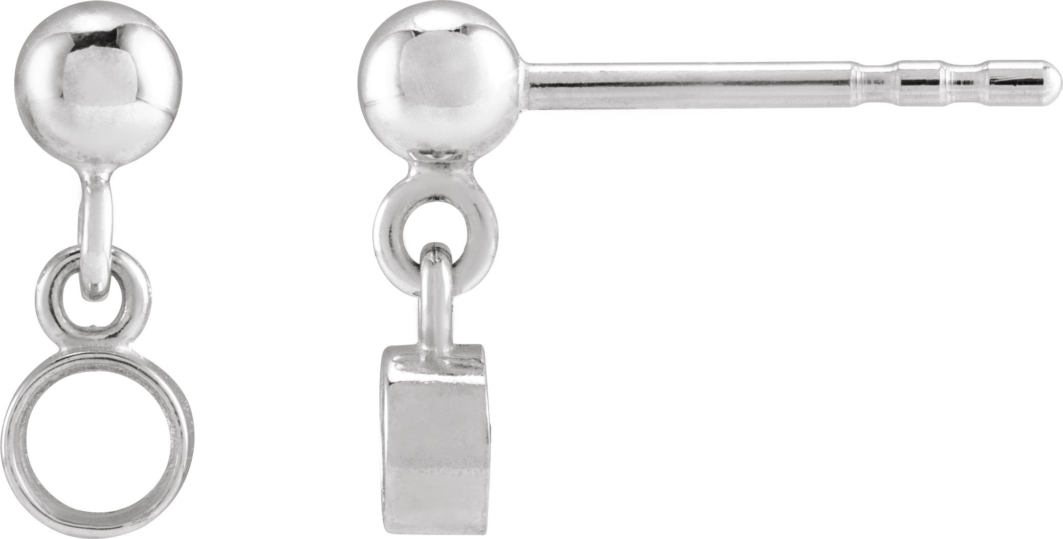 Micro-Bezel Dangle Earrings