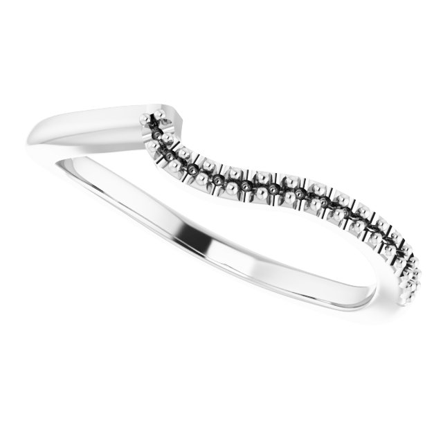 Band Mounting for 9x7 mm Emerald Ring view 5