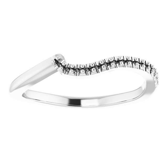 Band Mounting for 9x7 mm Emerald Ring view 3