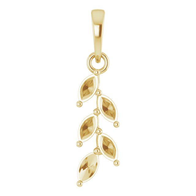 Family Leaf Necklace or Pendant