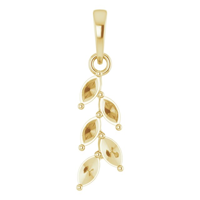 Family Leaf Necklace or Pendant