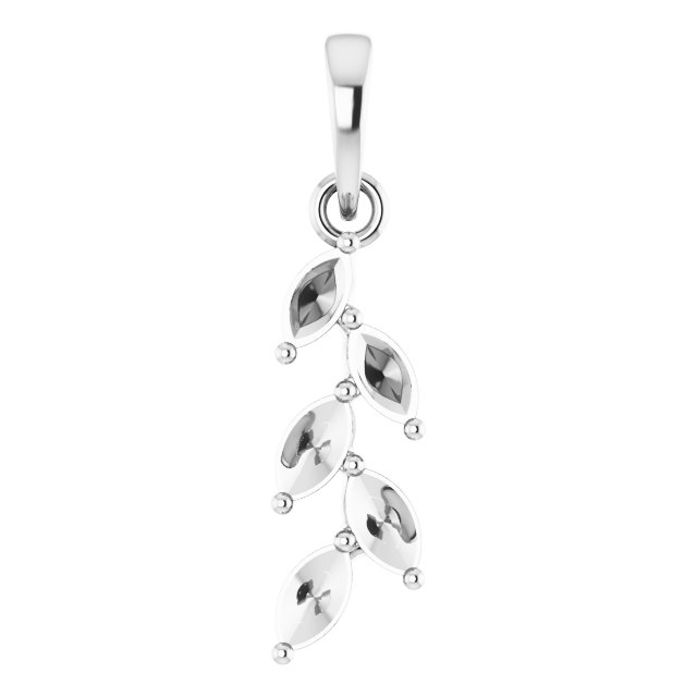 Family Leaf Necklace or Pendant