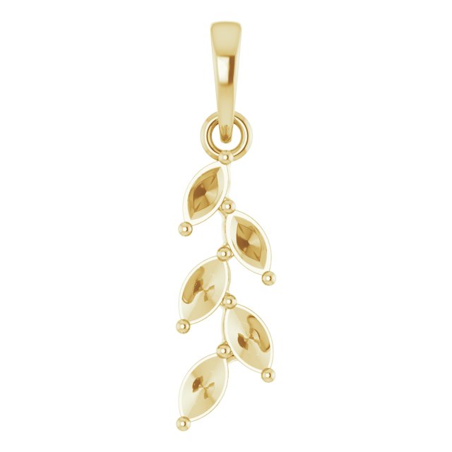 Family Leaf Necklace or Pendant