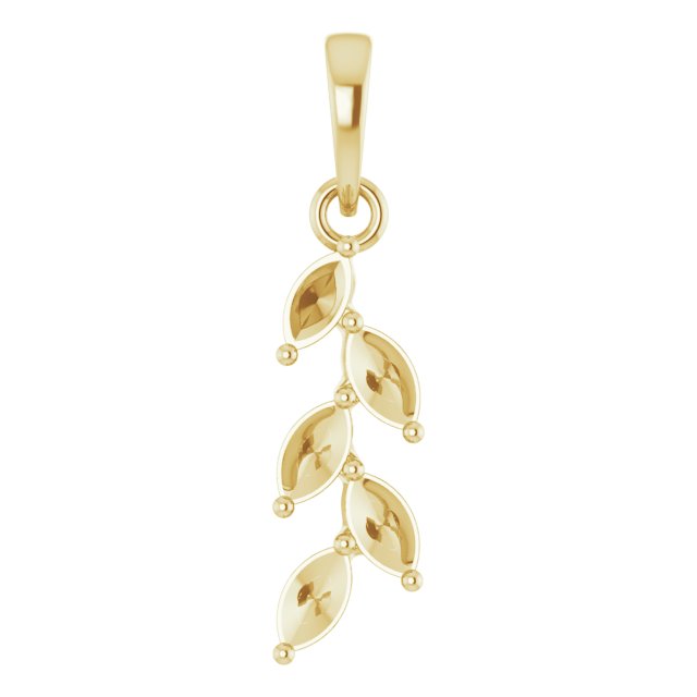 Family Leaf Necklace or Pendant