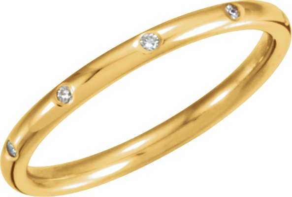 14K Yellow .10 CTW Diamond Eternity Band Ref 5187236