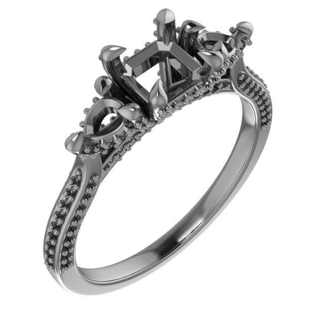 7x3.5 mm Marquise Engagement Ring Mounting