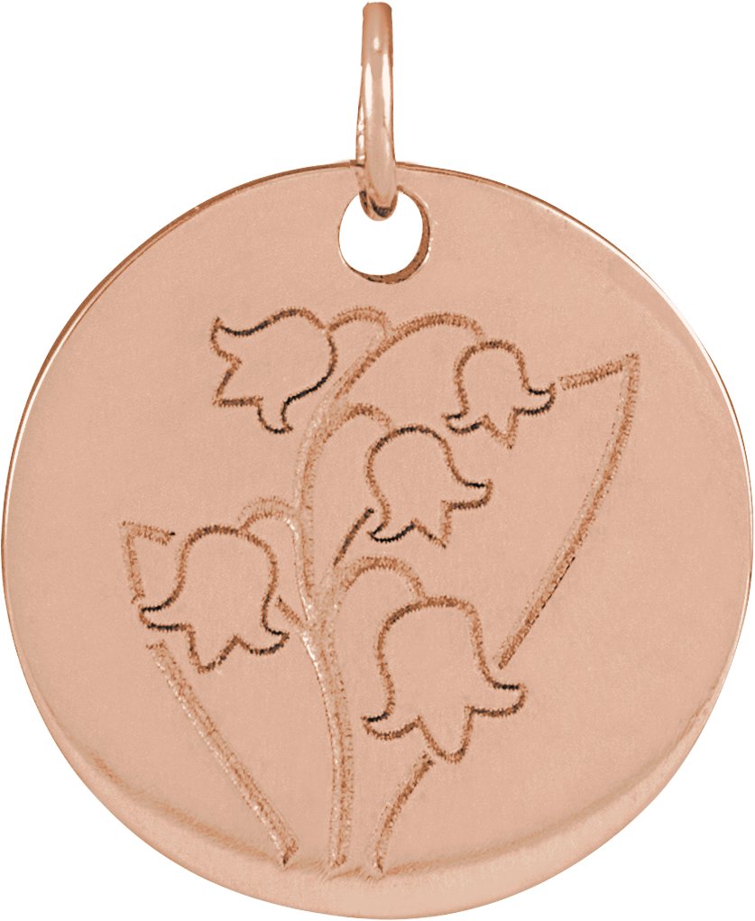 Birth Flower Necklace or Pendant