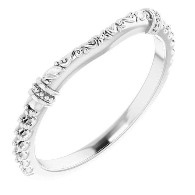 Band Mounting for 6x4 mm Oval Ring