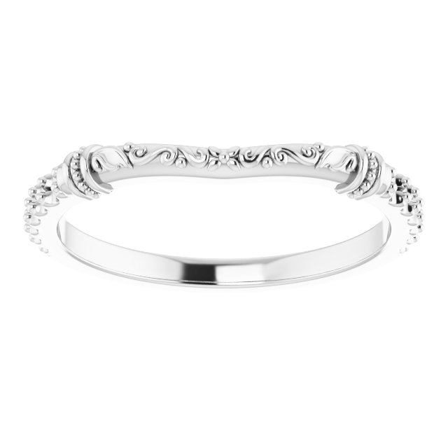 Band Mounting for 6x4 mm Oval Ring view 3