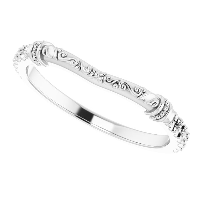 Band Mounting for 6x4 mm Oval Ring view 5