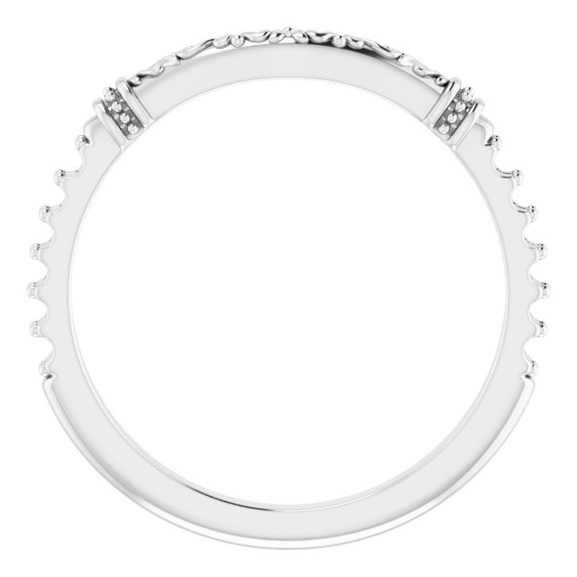Band Mounting for 6x4 mm Oval Ring view 2