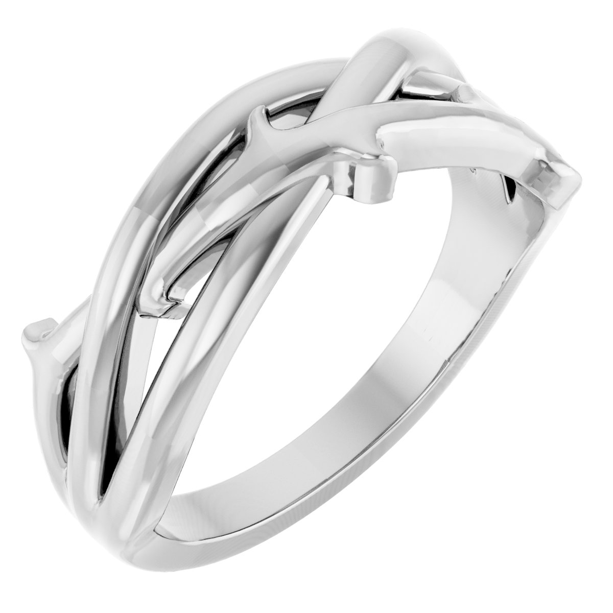 Sterling Silver Criss Cross Ring