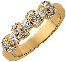 14K Yellow .38 CTW Diamond Anniversary Band Ref 35560