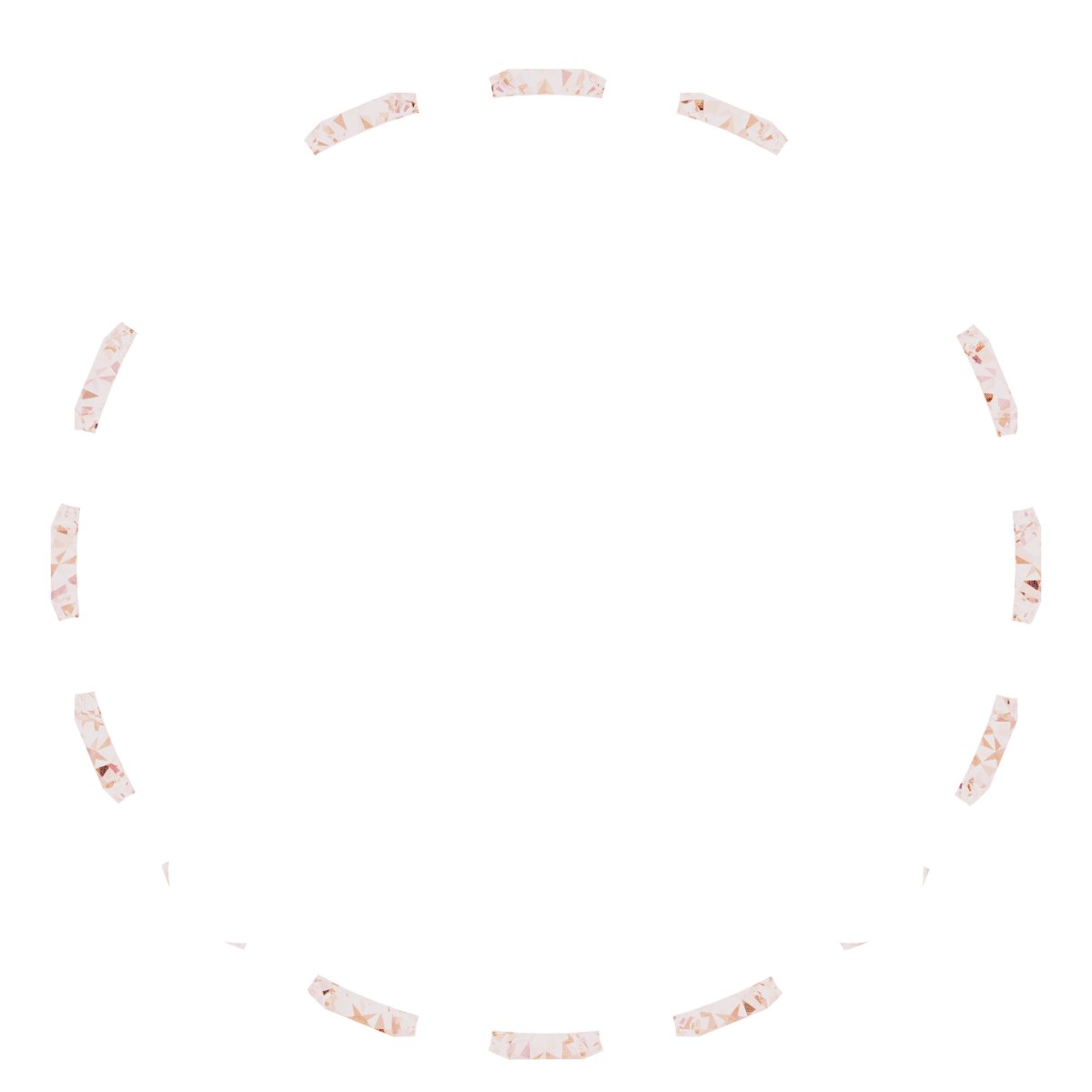 14K Rose 1/2 CTW Natural Diamond Hidden Halo Necklace Center