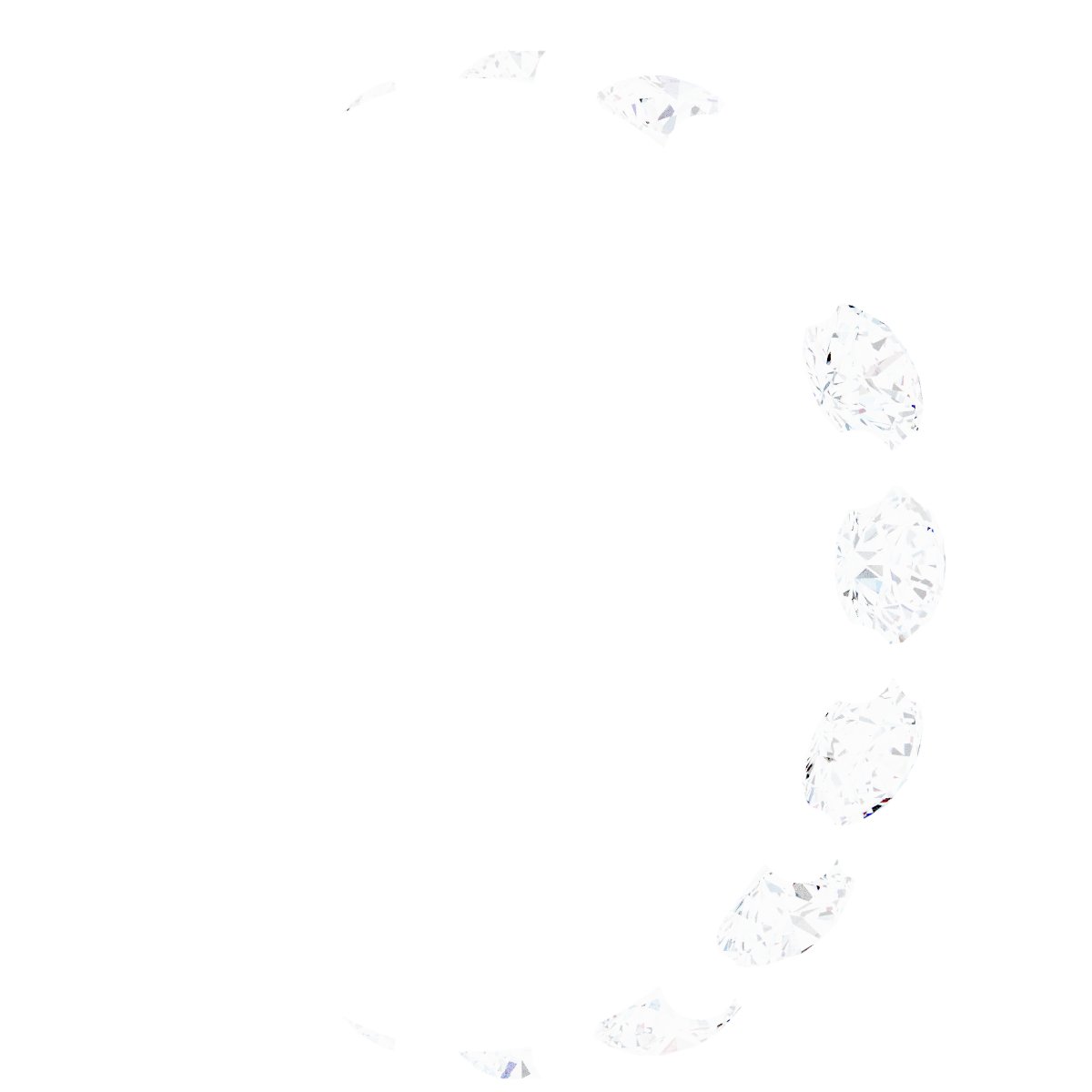 Round 4-Prong Hidden Halo-Style Necklace Center