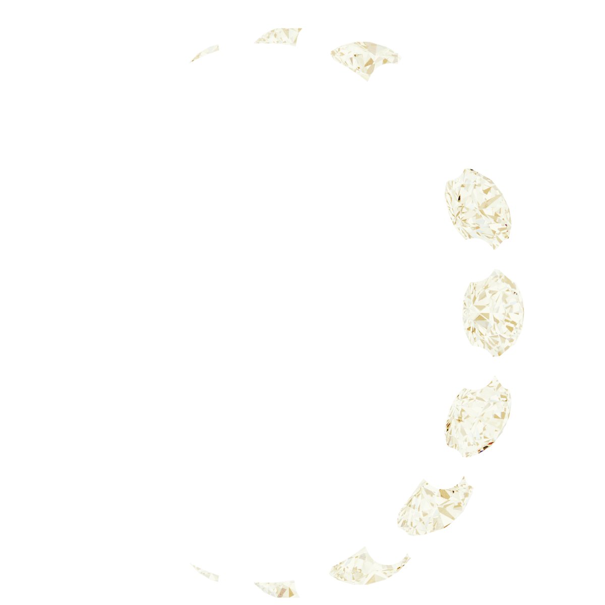 Round 4-Prong Hidden Halo-Style Necklace Center