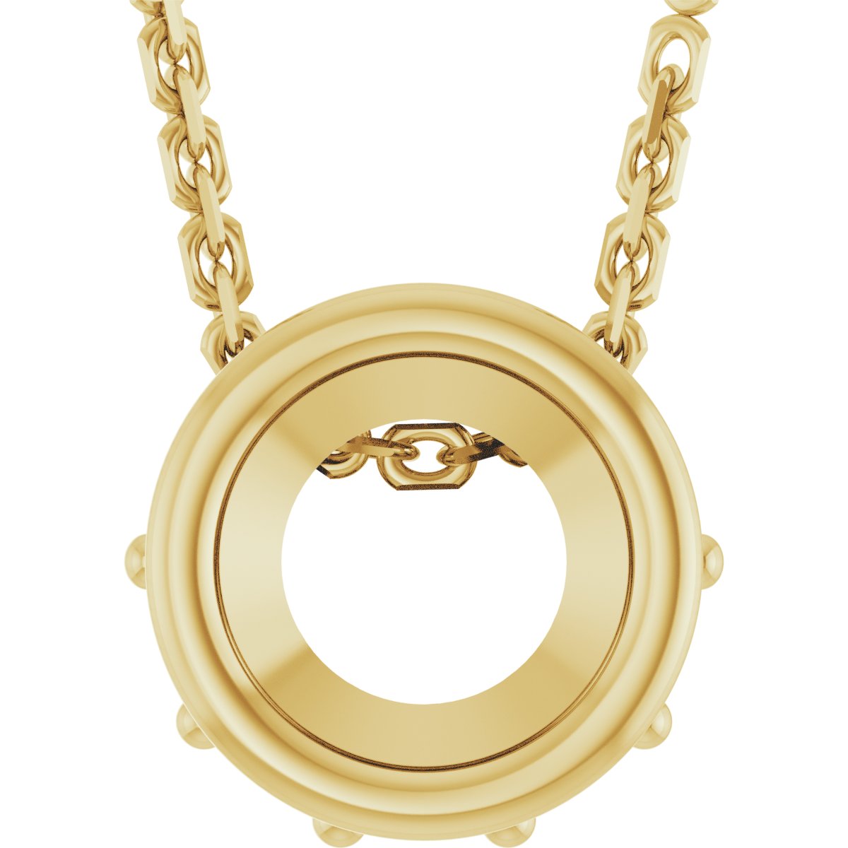 Accented Bezel-Set Necklace or Pendant