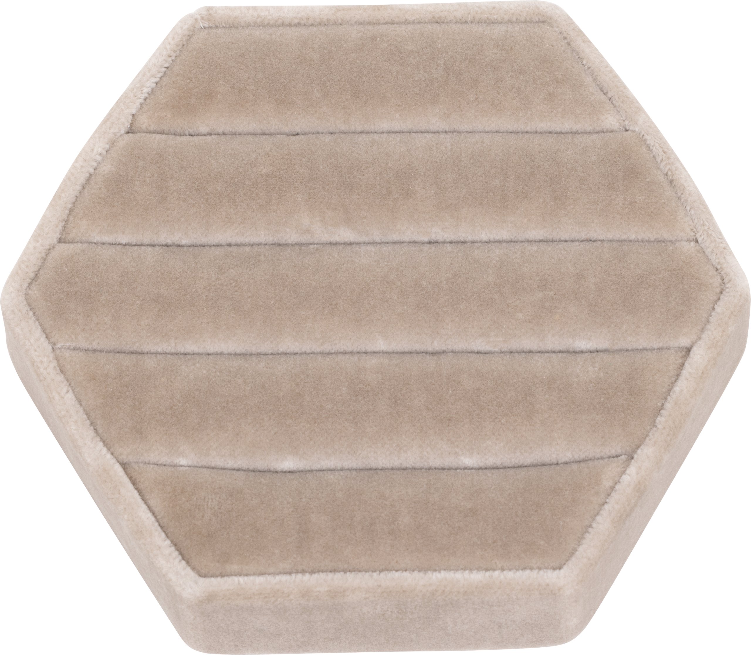 Taupe Velvet Continuous Ring Display Tray with Kickstand