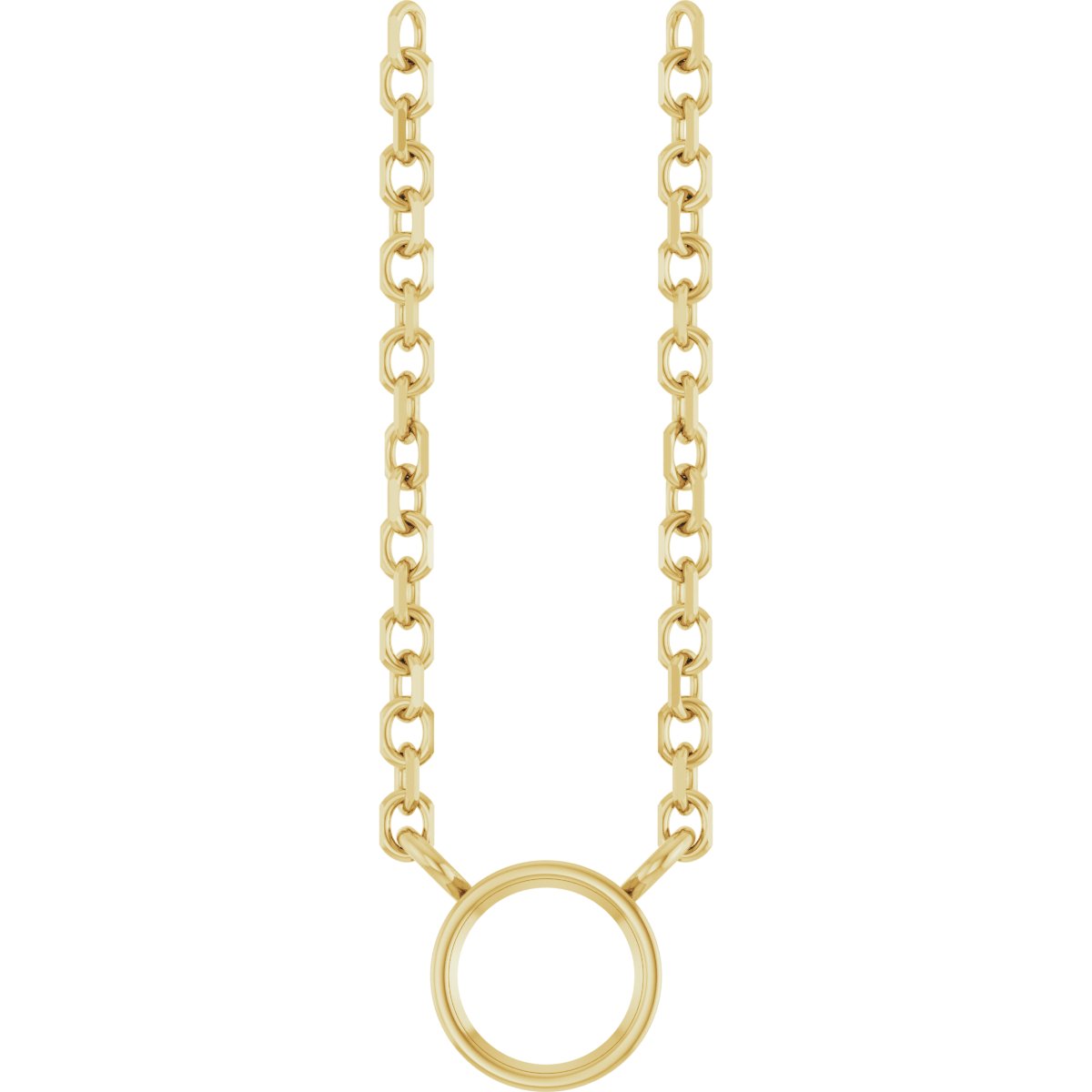 Bezel-Set Solitaire Necklace
