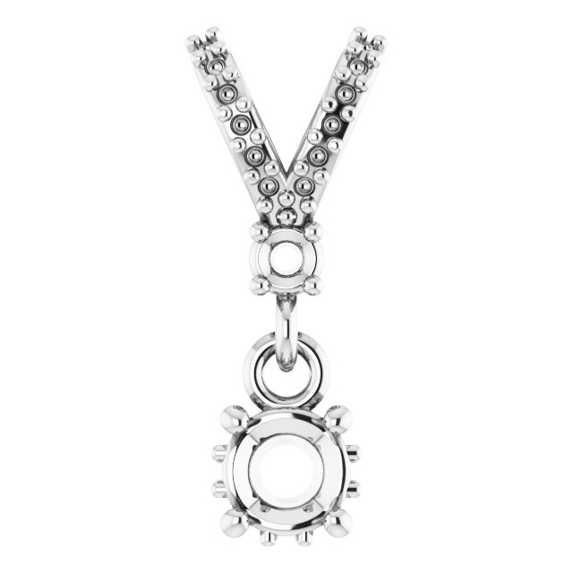 Accented Hidden Halo-Style Pendant
