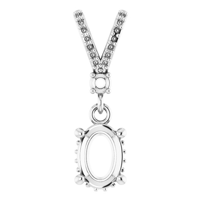 Accented Hidden Halo-Style Pendant