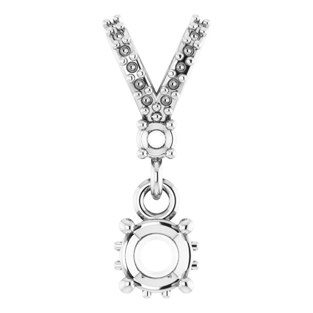 Accented Hidden Halo-Style Pendant