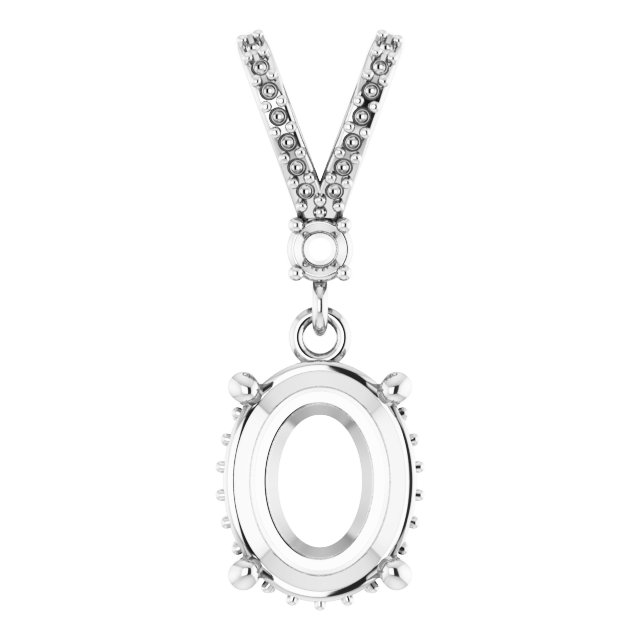 Accented Hidden Halo-Style Pendant