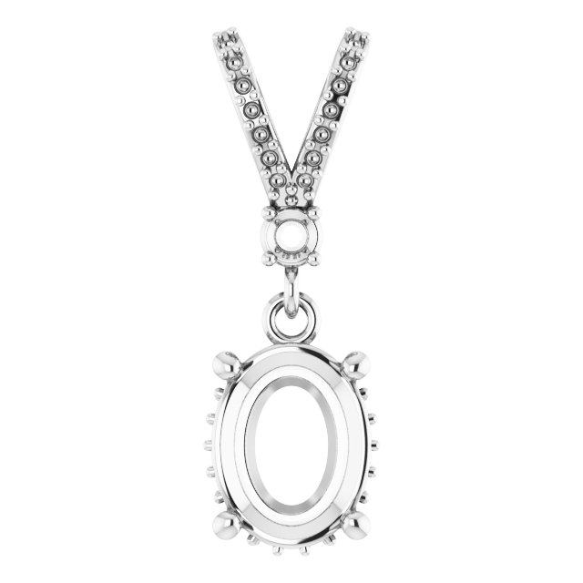 Accented Hidden Halo-Style Pendant