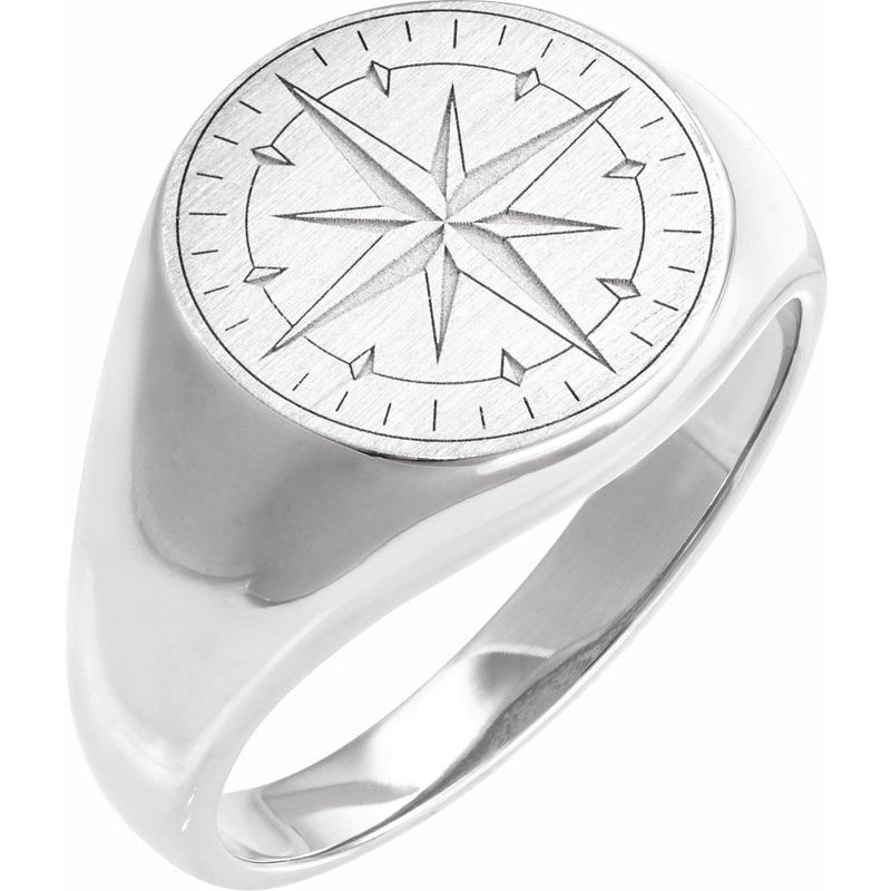 Compass Signet Ring