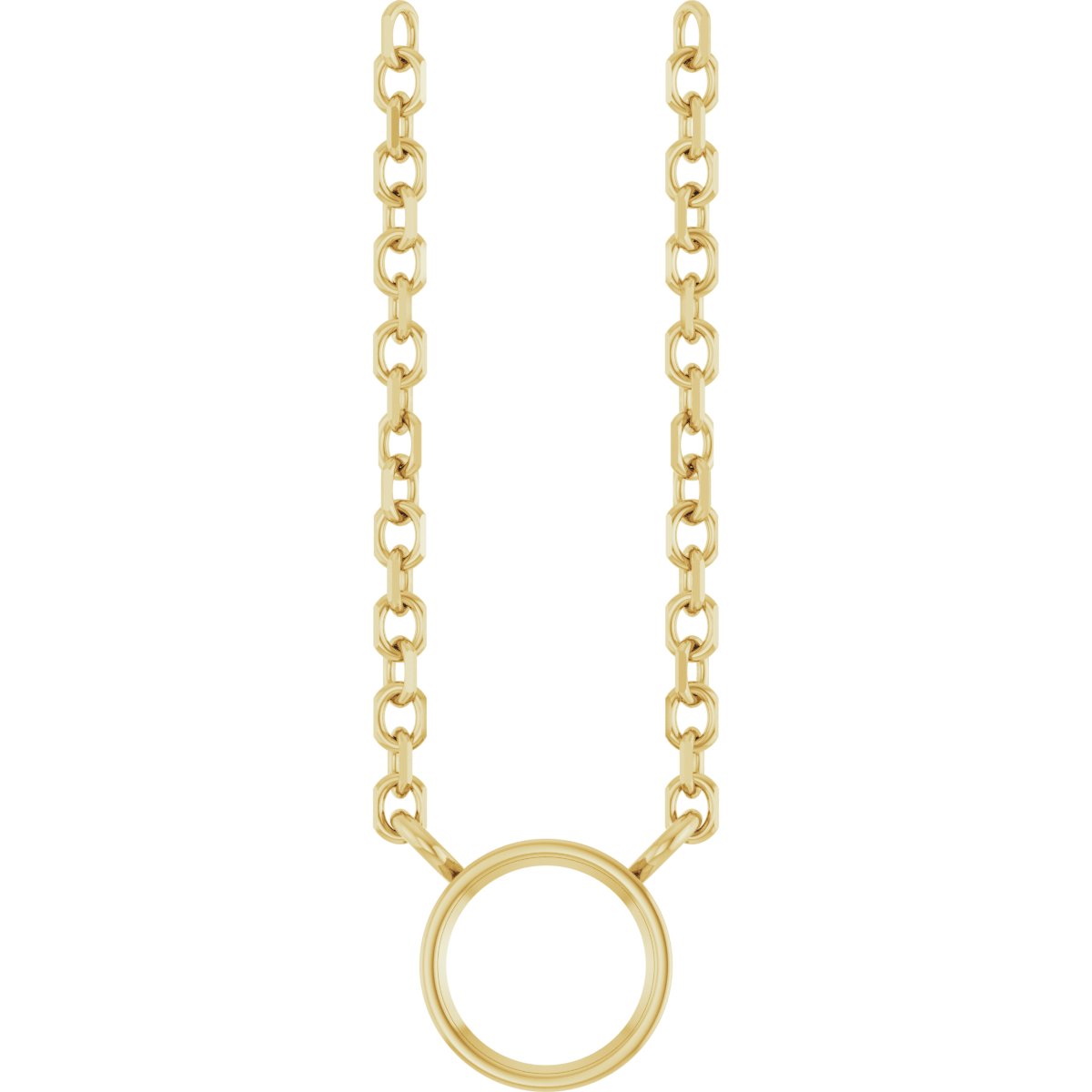 Bezel-Set Solitaire Necklace