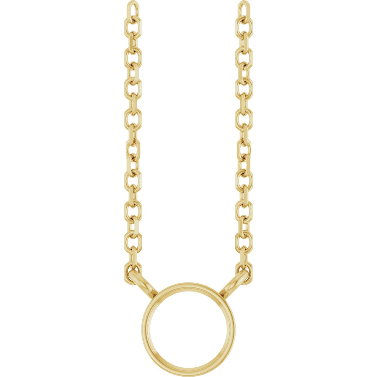 Bezel-Set Solitaire Necklace