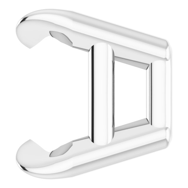 Pre-Notched Claw-Prong Earring Setting