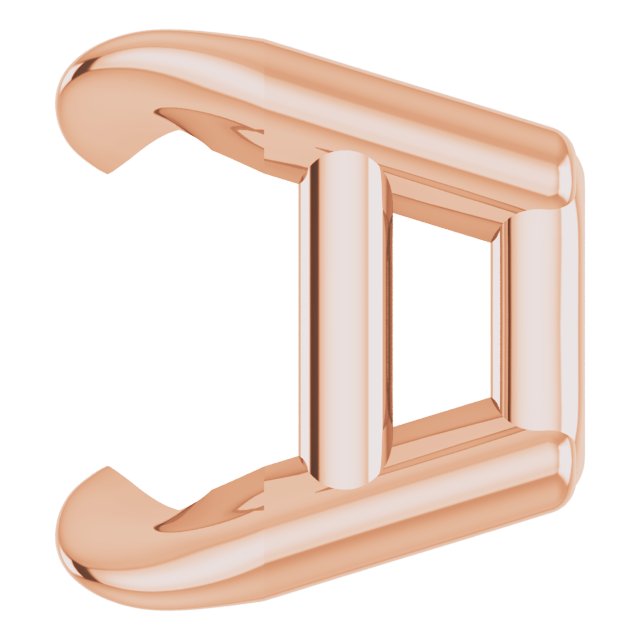 Pre-Notched Claw-Prong Earring Setting