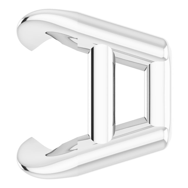 Pre-Notched Claw-Prong Earring Setting