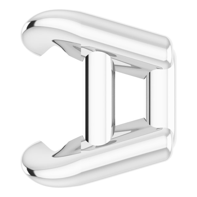 Pre-Notched Claw-Prong Earring Setting