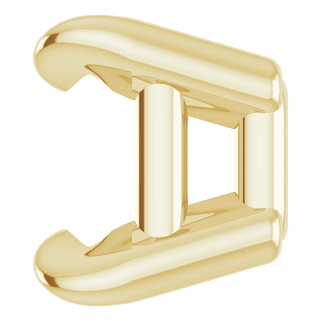 Pre-Notched Claw-Prong Earring Setting