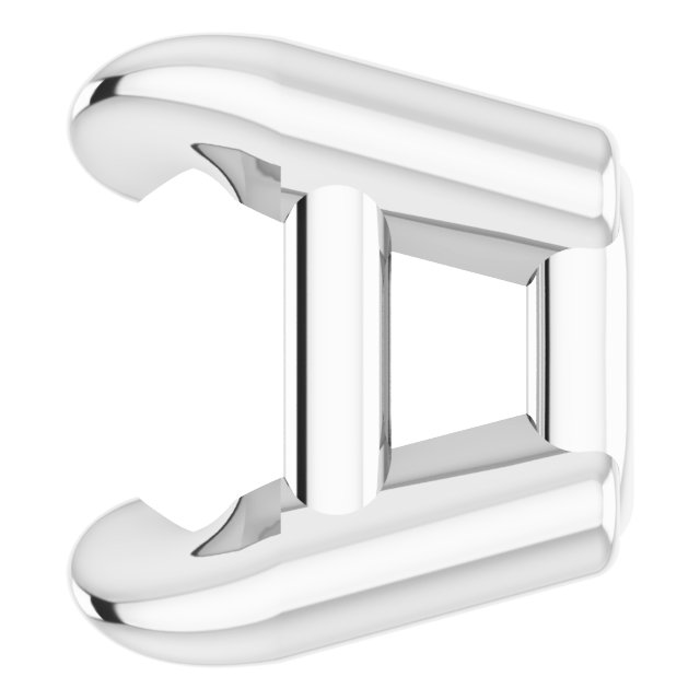 Pre-Notched Claw-Prong Earring Setting
