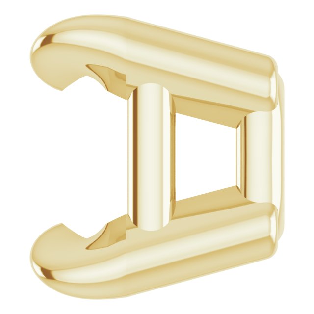Pre-Notched Claw-Prong Earring Setting