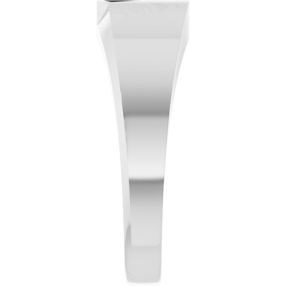 3 mm Asscher Mens Band Mounting view 4