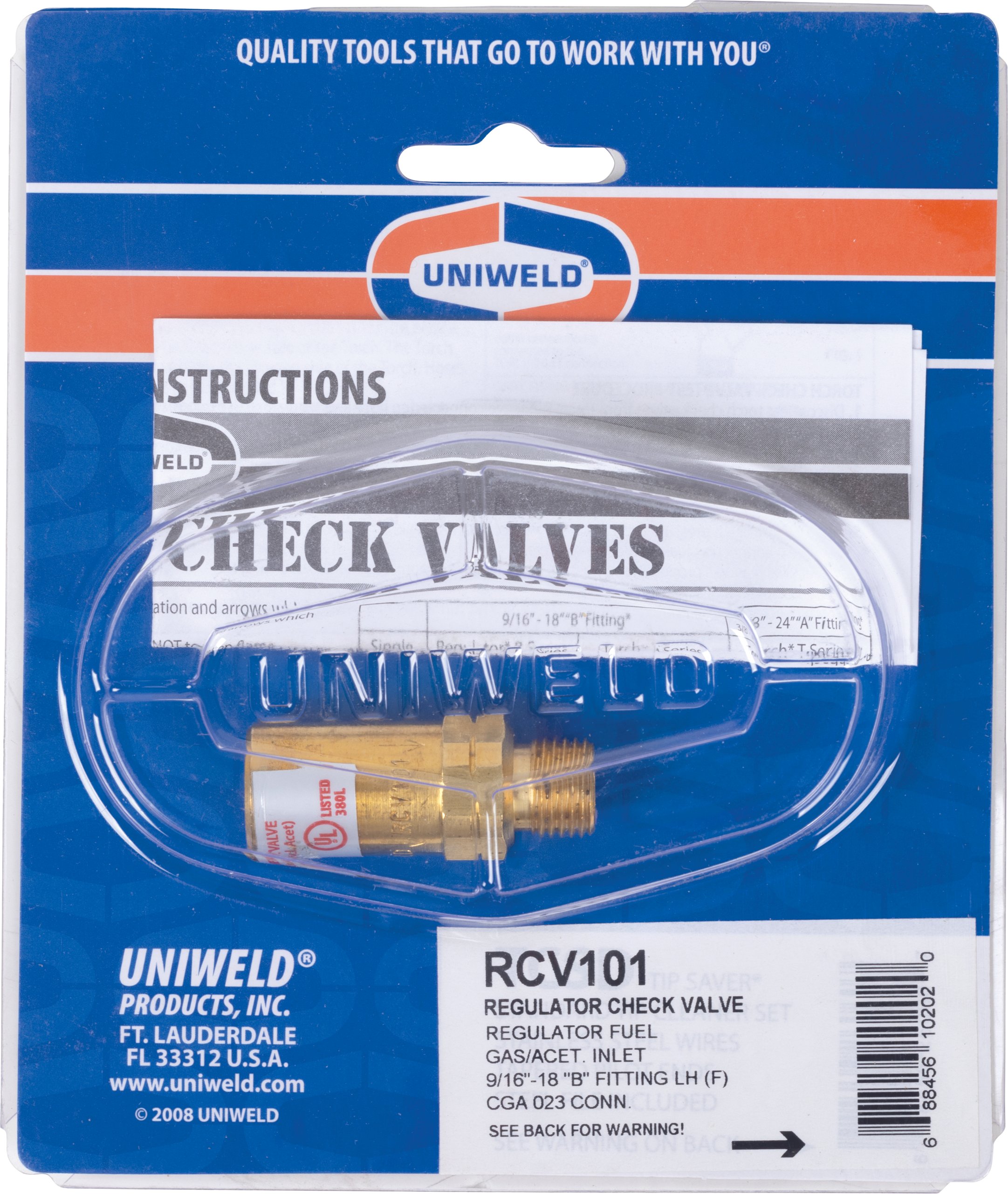 Uniweld® Regulator Check Valve
