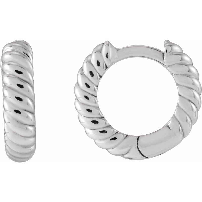 Rope Huggie Hoop Earrings