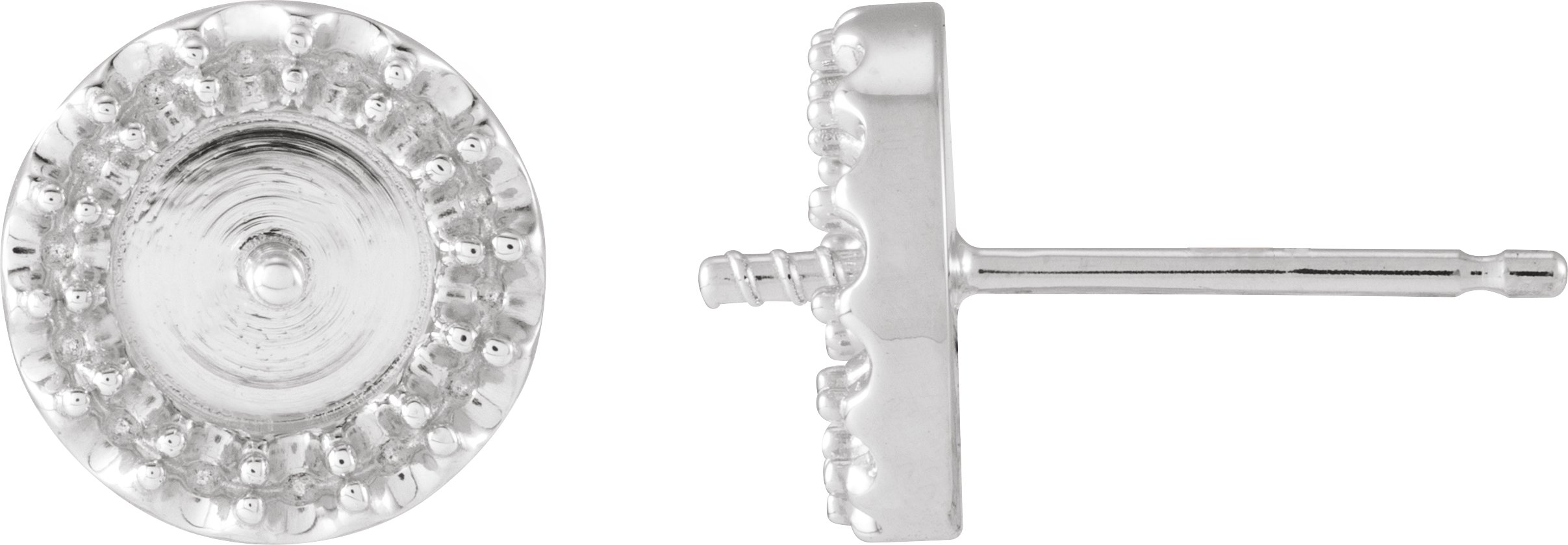Halo-Style Pearl Earrings