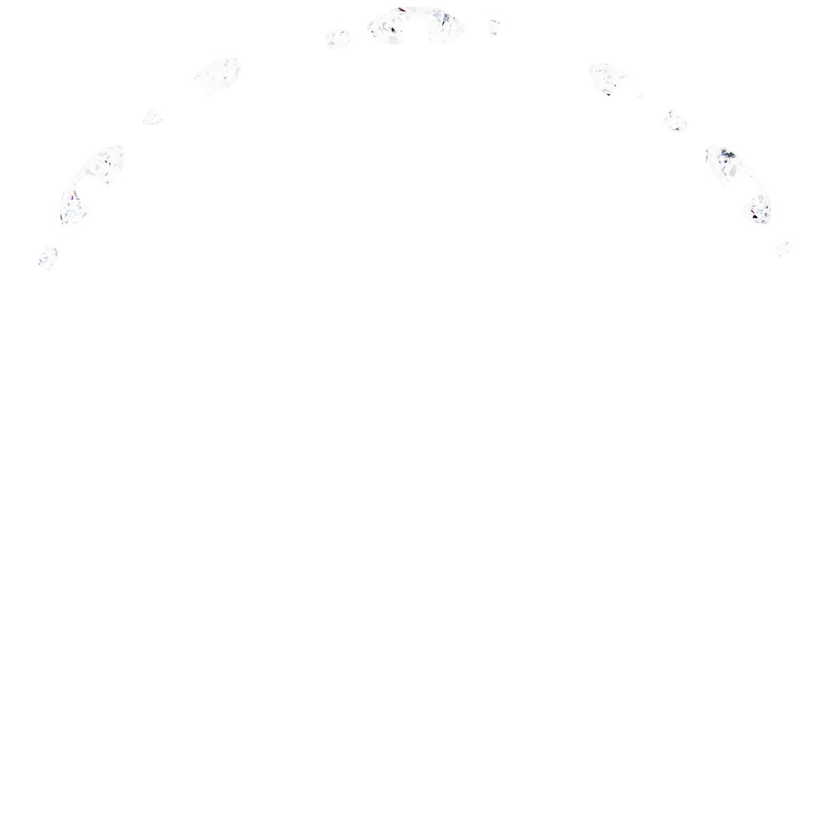 Alternative view of 1/4 CTW Natural Diamond Floral Inspired Anniversary Band – Platinum