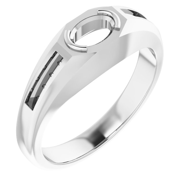 Beveled-Edge Bezel-Set Band